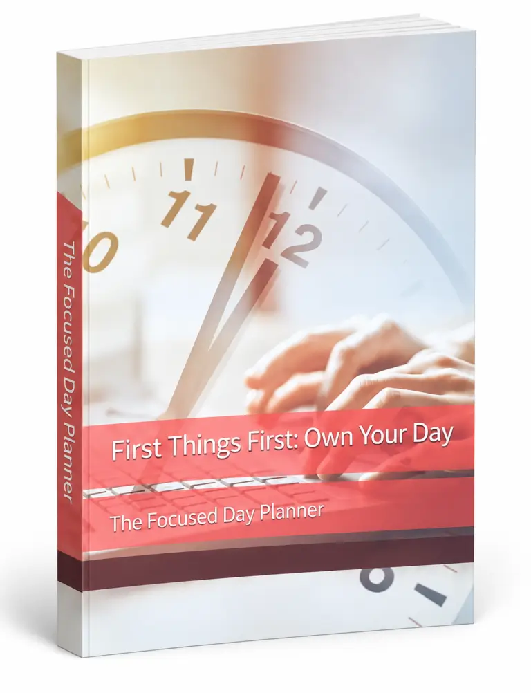 Focused Day Planner Book Cover